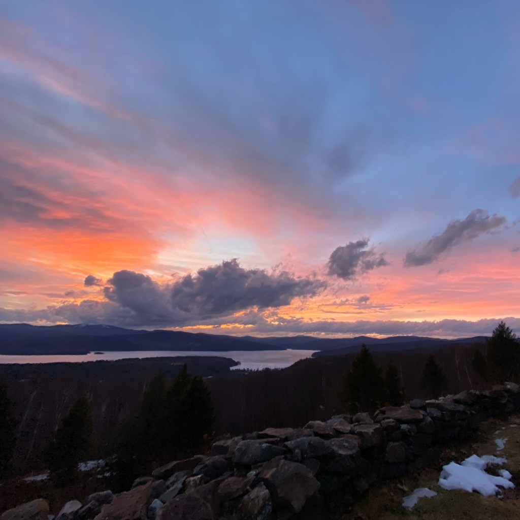 Sunset over Newfound Lake, NH