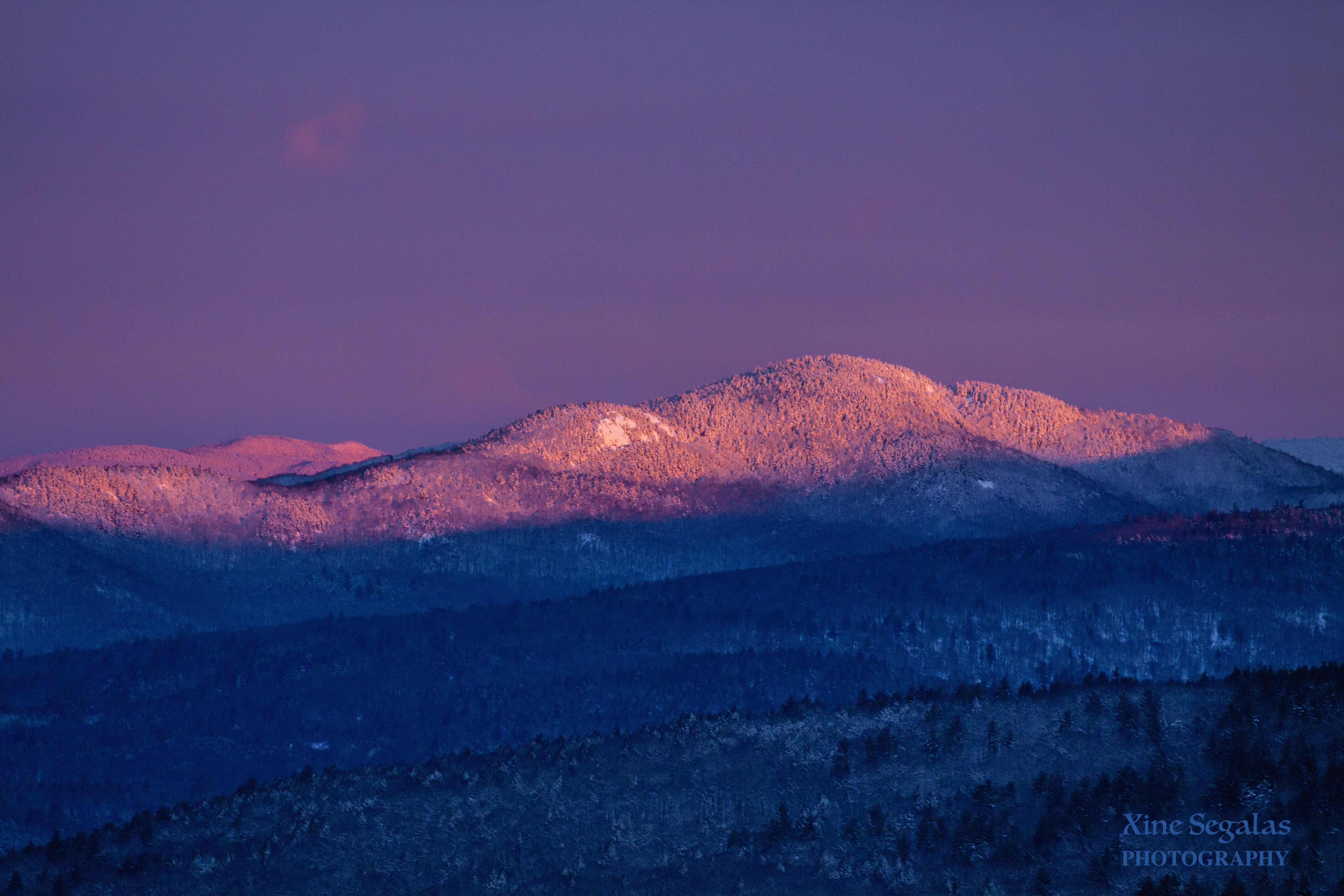 Mount Crosby and Bald Knob in the morning sun